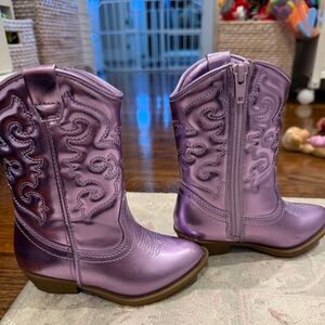 Tucker+Tate Purple Kids' Cowboy Boots